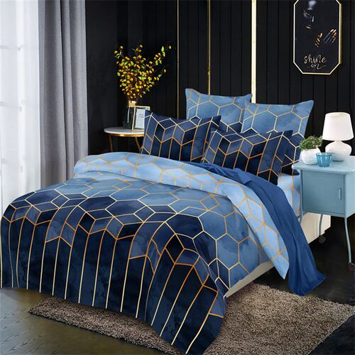 Bed Linen Gilt Line Rolney Geometric Rhombus Three- Or Four-