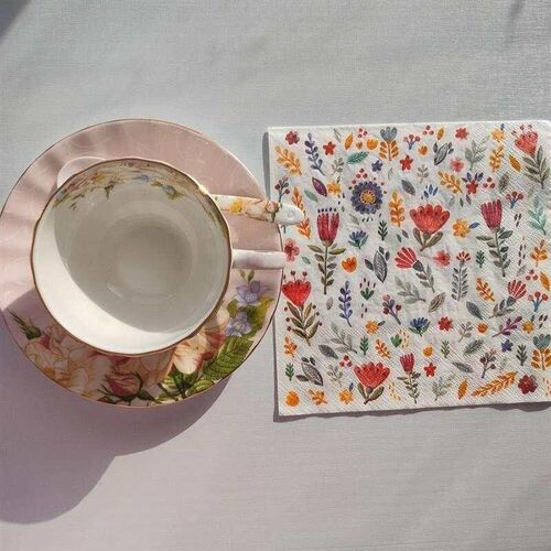Spring Summer Wildflower Paper Napkins Decoupage小野花餐巾纸