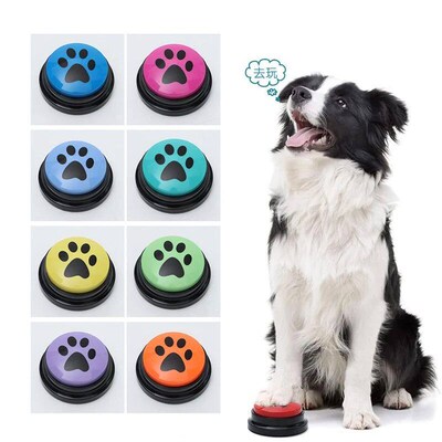 Pet Communication Button Dog Toys Recordable Pet Speaking Tr