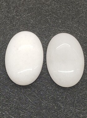 2pcs/Bag 18 Colors Natural Stone Cabochons 20x30x7mm Oval Pa