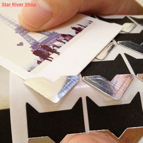 24pcs Scrapbook For Photos Vintage Corner Kraft Paper Sticke