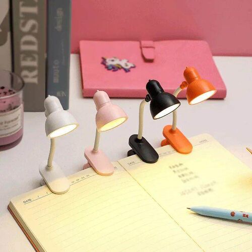 Reading Light Adjustable Clip Mini Desktop Table Lamp Batter