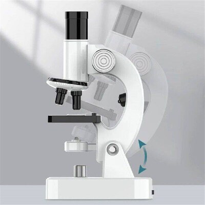 200X-4800X Biological Microscope W/Microscope Slides Set