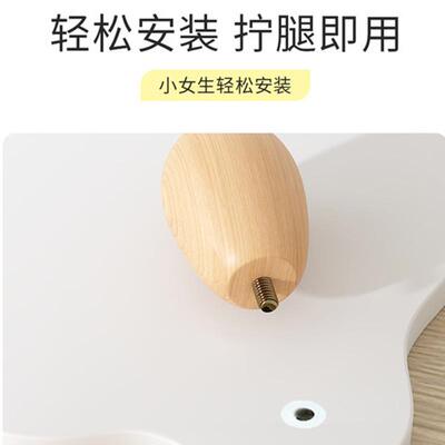 Large Dual Monitor Stand Riser, Solid Wood Desk Shelf Office