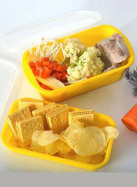 一次性盒长方塑料带盖高端加厚形XYS25751一次性日餐式便可当饭盒