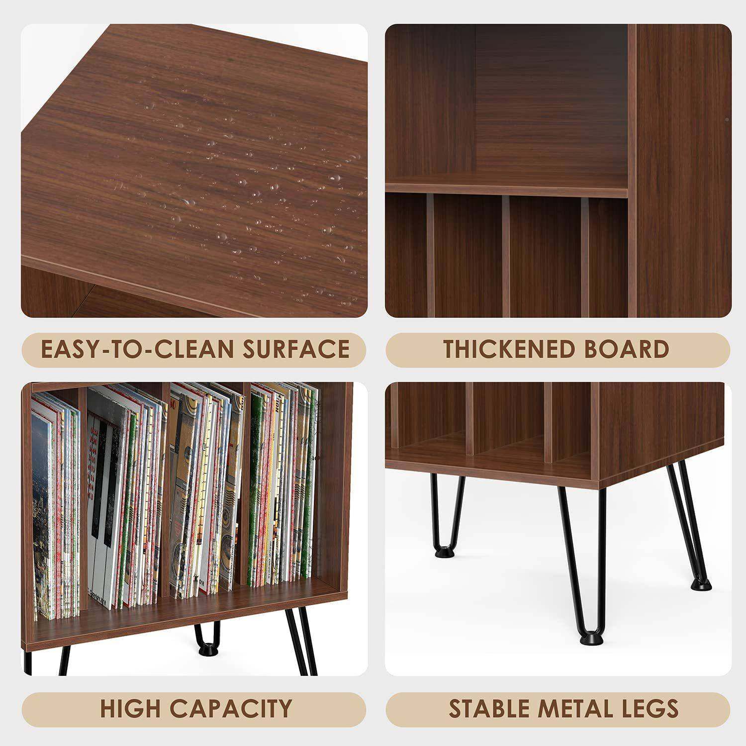 美式件UVX落地床头层柜多功能CD摆放柜柜文多分隔收纳柜卧室柜子