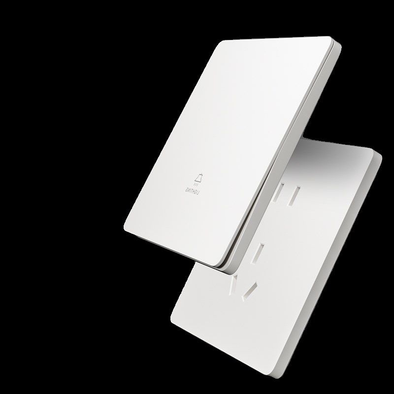 超薄家用四孔插座带开关面板哑光白一开五孔单开控面板全屋餐,电子/电工,电源插座,淘宝优惠券,粉丝福利购,淘宝优惠卷