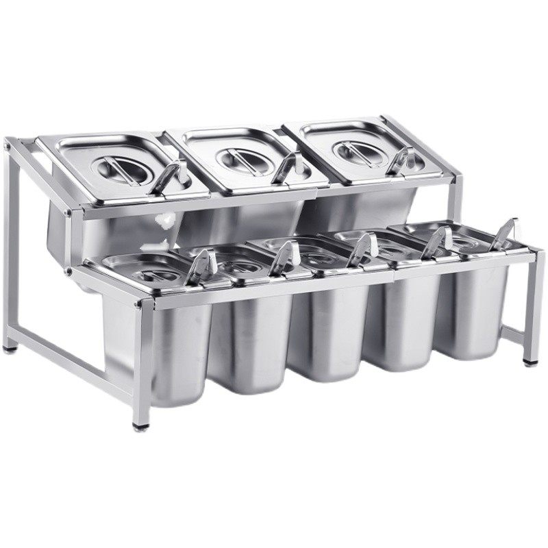 火锅店调料台商用麻辣烫自助小料蘸料台自助餐调味料调料盒酱料台