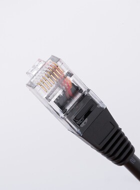 适用 三菱FX5U连接数据下载线 以太网口PLC编程电缆 六类电脑网线