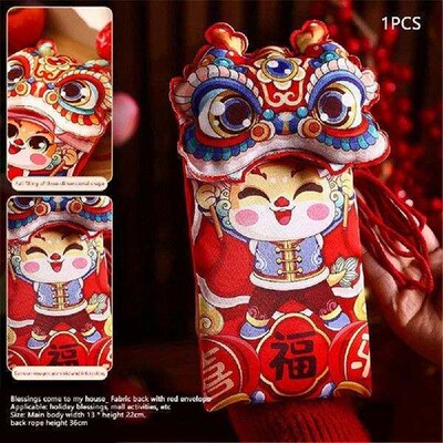 Red Envelope Bag Light Weight New Years Eve Wallet Li Shi