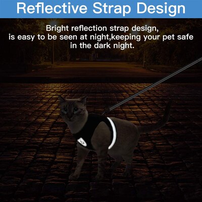 Breathable Cat Harness And Leash Escape Proof Pet Clothes Ki