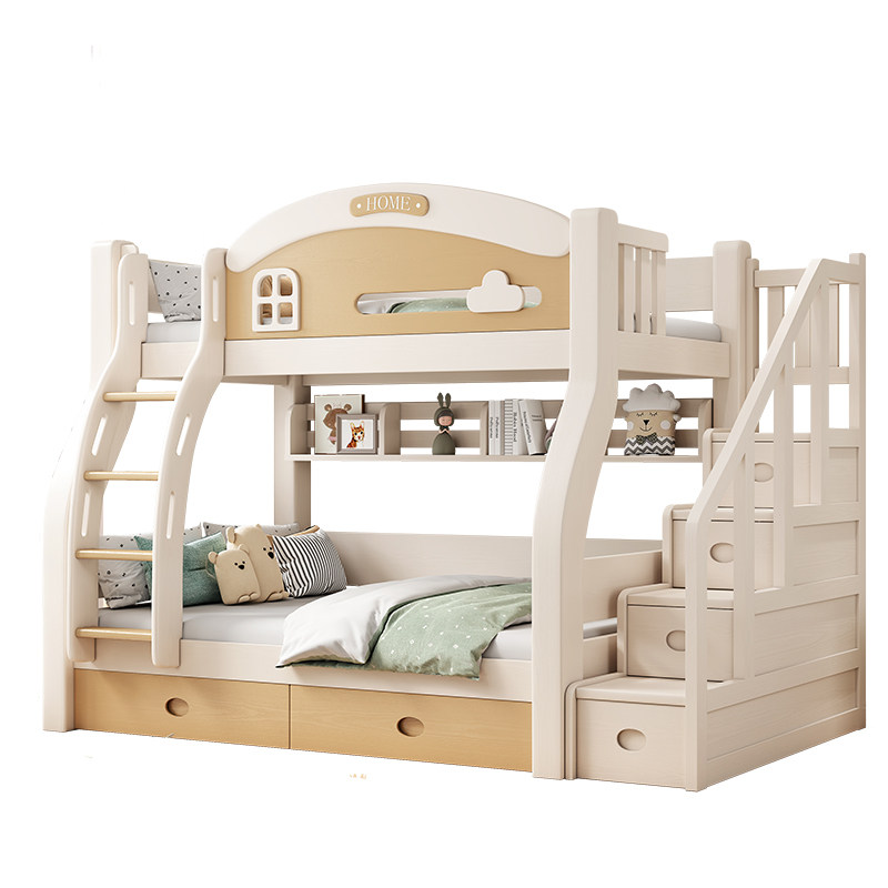 全实木上下床层床高低床大人小户型两层儿童床上下铺木床子母床,住宅家具,高低/子母床,淘宝优惠券,粉丝福利购,淘宝优惠卷