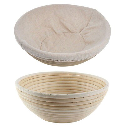 Banneton Proofing Bread Basket Round Oval Baking Cake Pans P