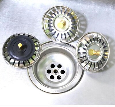 Stainless Steel Kitchen Sink Strainer Stopper Waste Plug Sin
