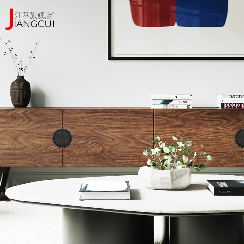 黑色免钉胶粘贴圆形小拉手衣柜厨柜推拉门抽屉开槽嵌入式半圆把手,基础建材,小拉手,淘宝优惠券,粉丝福利购,淘宝优惠卷