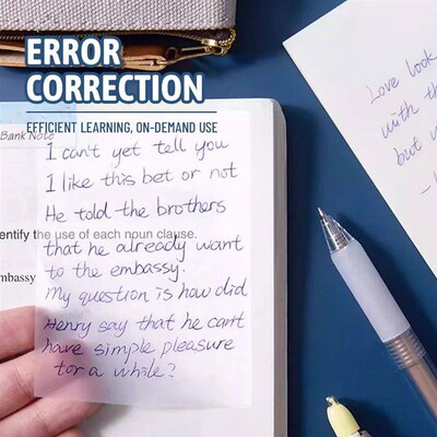 50/100 Sheets Sticky notes Reusable Transparent sticky notes