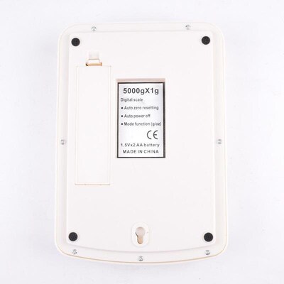 Electronic Compact Platform Scale 5000g 1g Digital Kitchen