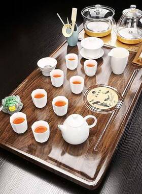 整套茶11383夫具套装全自动烧水壶茶一体茶盘用客厅泡功茶具茶盘