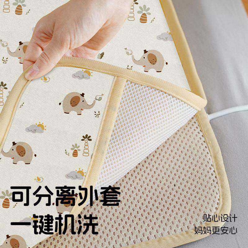 加热20223坐垫婴幼家儿取暖电热毯儿童型暖脚神器床上用睡觉用小
