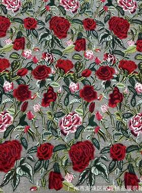 新上彩架满幅色绣油画风格EHO玫瑰花图案品刺大厂质量现货供应