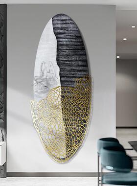 QY02SH08玄走关装画手绘肌理金属简实物画廊饰过道酒店样板房轻奢