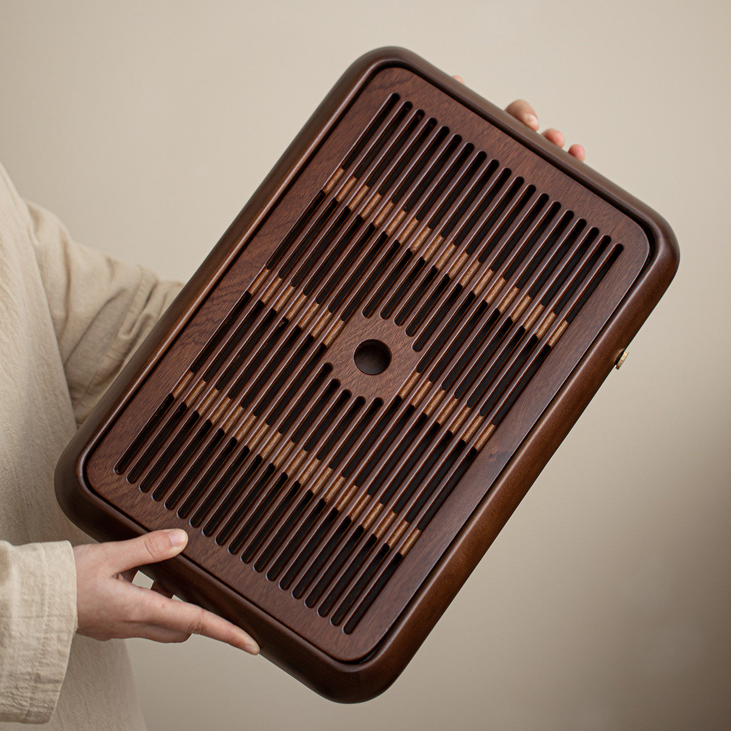 花梨木茶盘家用小型高端实木干泡茶台托盘客厅储水排水两用茶海,餐饮具,茶盘,淘宝优惠券,粉丝福利购,淘宝优惠卷