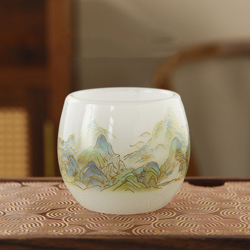 琉璃茶杯主人杯家用个人专用高档办公室功夫茶具喝茶杯品茗杯茶盏,餐饮具,茶杯,淘宝优惠券,粉丝福利购,淘宝优惠卷