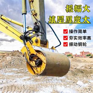 液压滚筒夯实机 振动压实路面打夯机 振动压实滚筒机