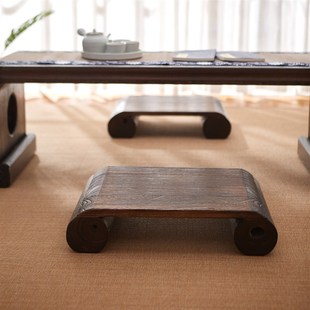 日式实木榻榻米矮凳矮榻打坐垫飘窗凳子搁脚凳禅修凳垫脚踏