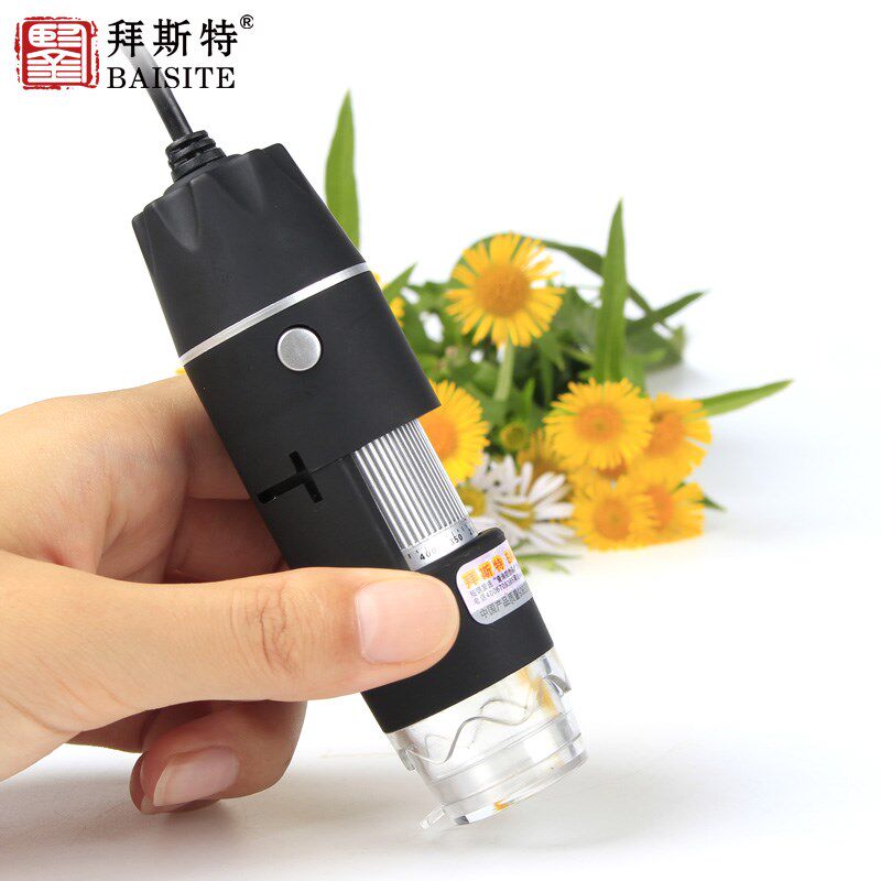 电子放大镜高清手机维修钟表专用显微镜数码500倍电路板工业带灯