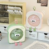 土司小风扇迷你静音usb充电款 办公室手持桌面风扇可爱随身电风扇
