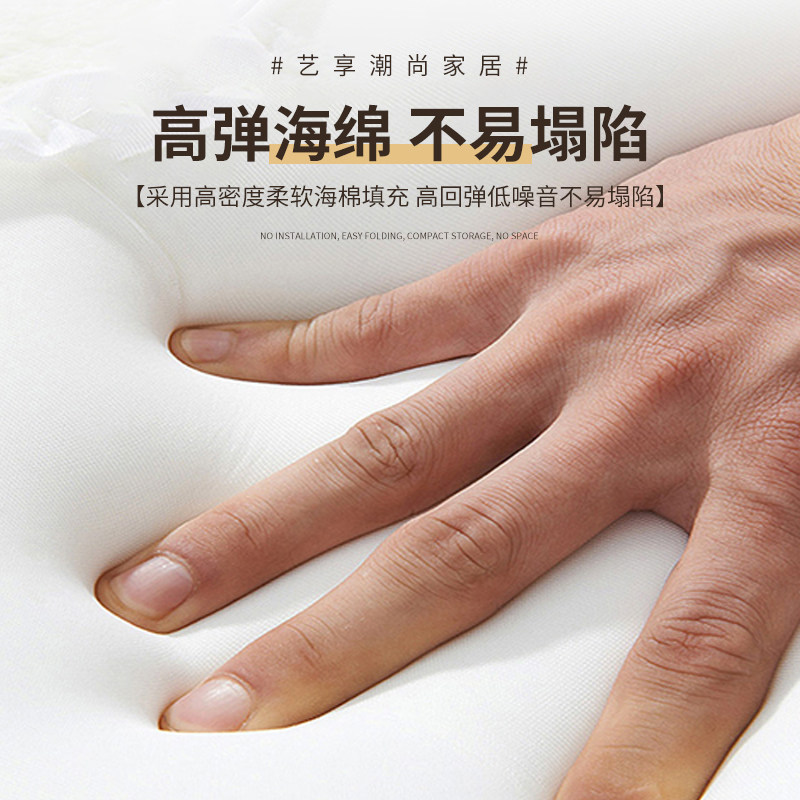 折叠床两用单人可折叠多功能家用小户型客厅阳台乳胶沙发床科技布