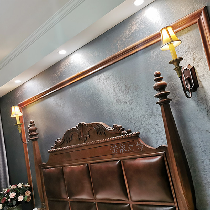 美式客厅复古卧室楼梯走廊过道免接线无线充电感应单头铁艺壁灯具,家装灯饰光源,壁灯,淘宝优惠券,粉丝福利购,淘宝优惠卷
