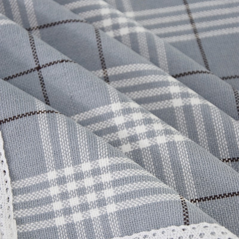 灰色格子桌布长方形书桌床头柜角几盖布会议台布商务展会布艺定制,居家布艺,桌布,淘宝优惠券,粉丝福利购,淘宝优惠卷