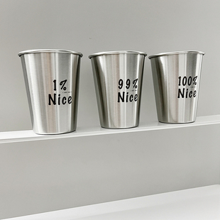 创意刷牙杯一家三口漱口杯子套装情侣亲子不锈钢牙缸家庭牙桶家用