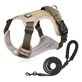 狗狗牵引绳背心式 防爆冲胸背带中型大型犬拉布拉多金毛大狗遛狗绳