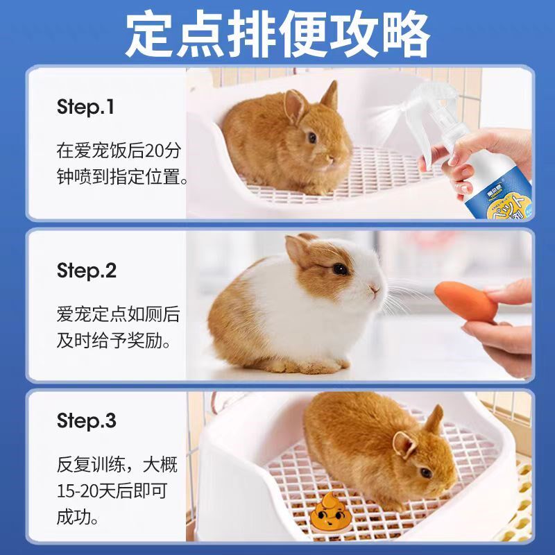 兔子定位排便诱导剂宠物定点导尿大小便厕所诱便液猫狗兔兔仓鼠用