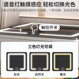 智能床头柜保险箱一体实木2024新款轻奢高级感主卧无线充电床边柜
