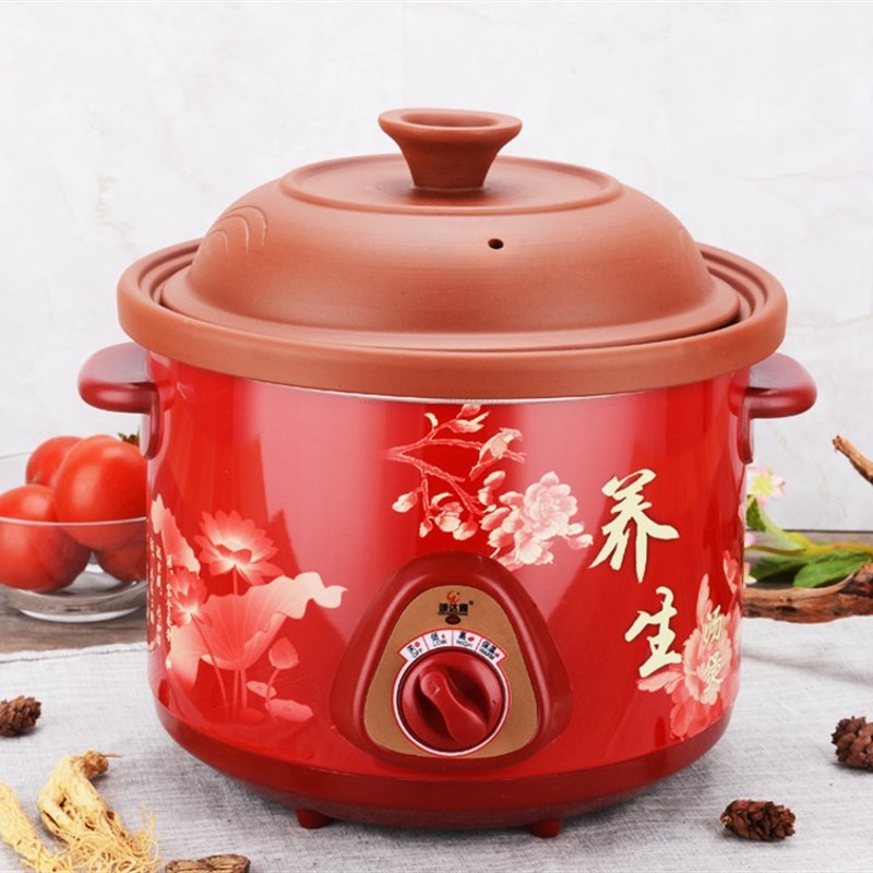家用电炖锅白瓷紫砂锅煲汤锅电砂电炖锅/煲汤锅/电炖