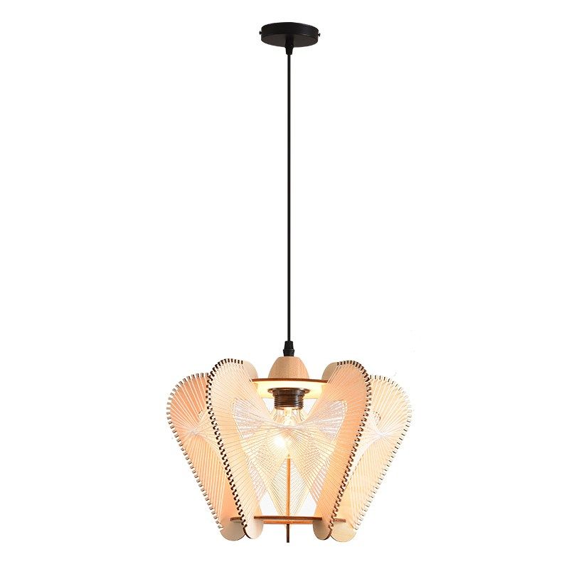 侘寂风餐厅吊灯麻绳棉线灯具日式复古木艺咖啡厅原木风民宿卧室灯,家装灯饰光源,客厅吊灯,淘宝优惠券,粉丝福利购,淘宝优惠卷