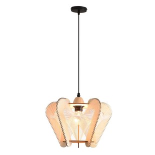 侘寂风餐厅吊灯麻绳棉线灯具日式复古木艺咖啡厅原木风民宿卧室灯