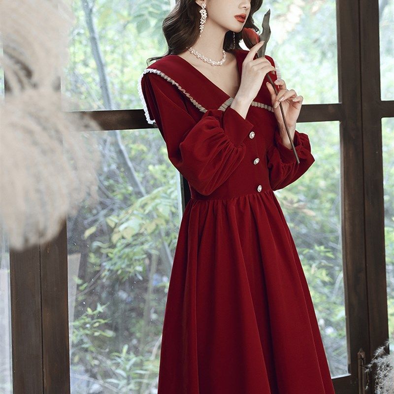 敬酒服新娘春平时可穿大码孕妇遮肚子小个子订婚红色小礼服连衣裙,女装/女士精品,礼服/晚装,淘宝优惠券,粉丝福利购,淘宝优惠卷