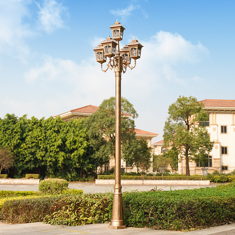 欧式路灯草坪庭院灯公园景观灯别墅小区路边防水户外灯LED高杆灯