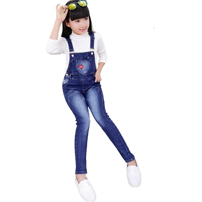 女童背带裤秋冬女童牛仔裤2024秋冬新款中大童裤子小学生宽松直筒,童装/婴儿装/亲子装,裤子,淘宝优惠券,粉丝福利购,淘宝优惠卷