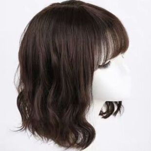 韩式假发女中长发蓬松蛋卷发时尚女士中长卷发真发假发全头套女发