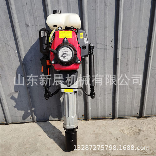 四冲程140型护栏打桩机 大功率立柱植桩机便携式打桩机