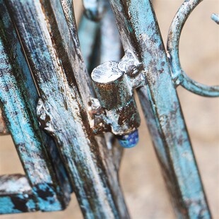 欧式做旧复古铁艺花园拱门爬藤架月季支架阳台别墅庭院花架