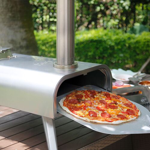 户外木屑颗粒披萨炉意式比萨烤炉大号16寸不锈钢披萨烤箱pizza