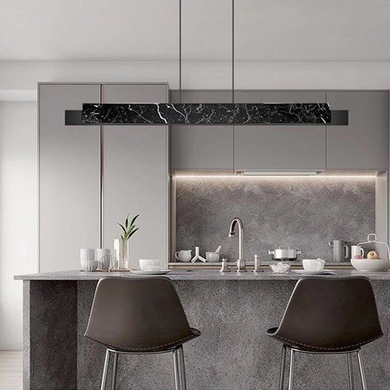 北欧轻奢餐厅吧台书房大理石吊灯创意设计师工作室极简一字长条灯,家装灯饰光源,卧室/书房吊灯,淘宝优惠券,粉丝福利购,淘宝优惠卷