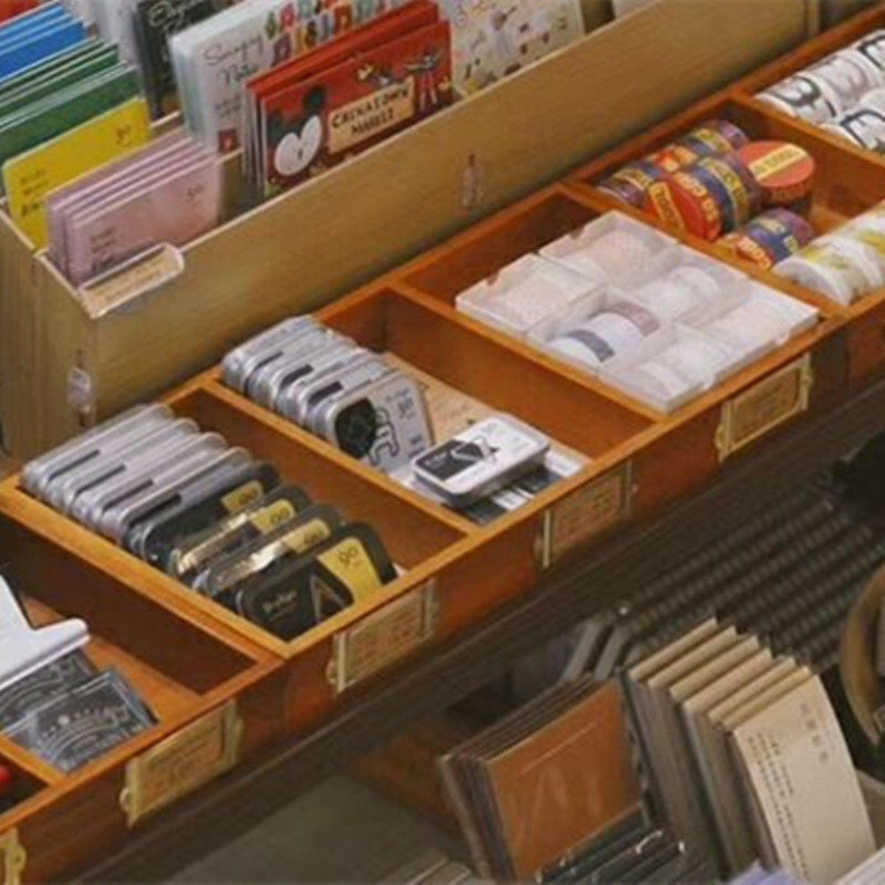 聚优品文具整理收纳盒贴纸文具店书店展示架实木复古胶带手帐,文具电教/文化用品/商务用品,文具整理盒,淘宝优惠券,粉丝福利购,淘宝优惠卷